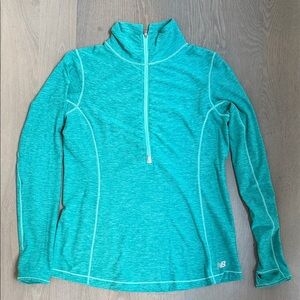 New Balance Women's Teal Quarter Zip Running Layer, sz L, EUC